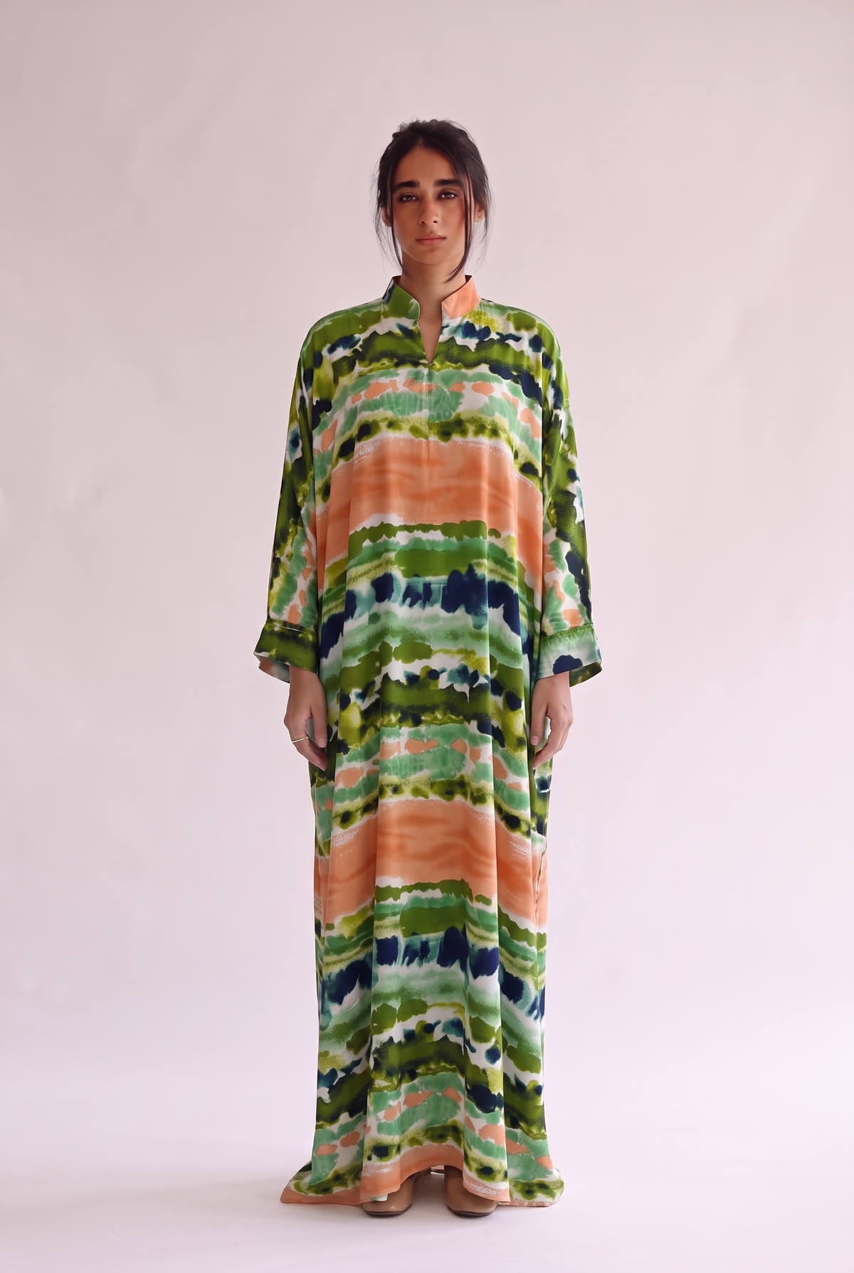 Chinese Shirt Collar Beautiful & Tall Kaftan 303