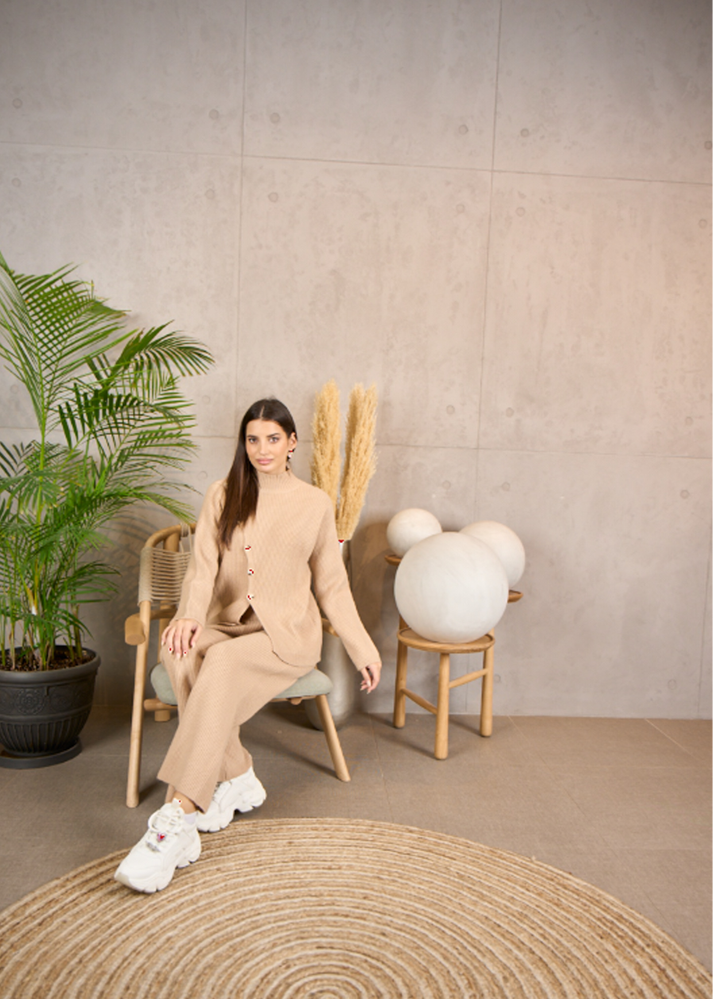 Cozy and Chic Winter Pant and Blouse Set