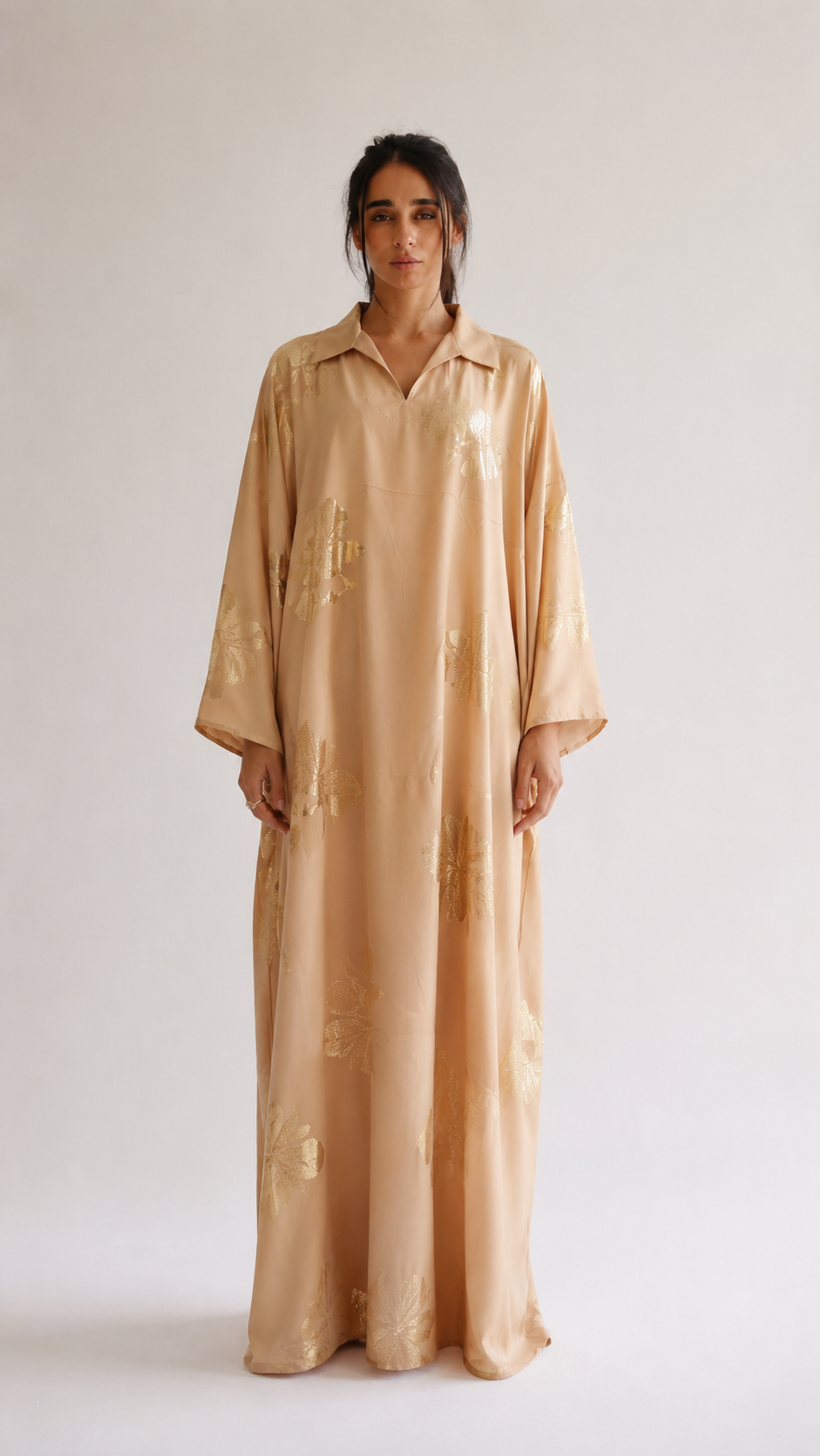 Shirt Collar Elegant Kaftan 240