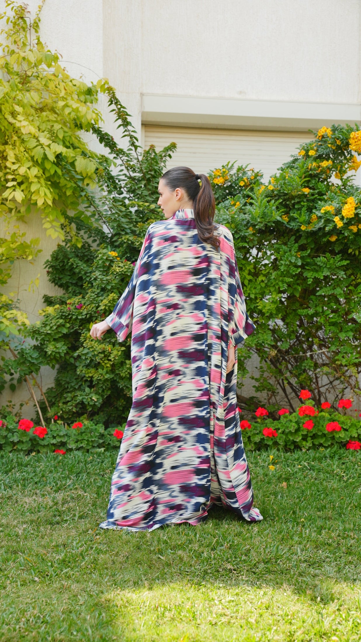 قفطان طويل وجميل بياقة قميص 32