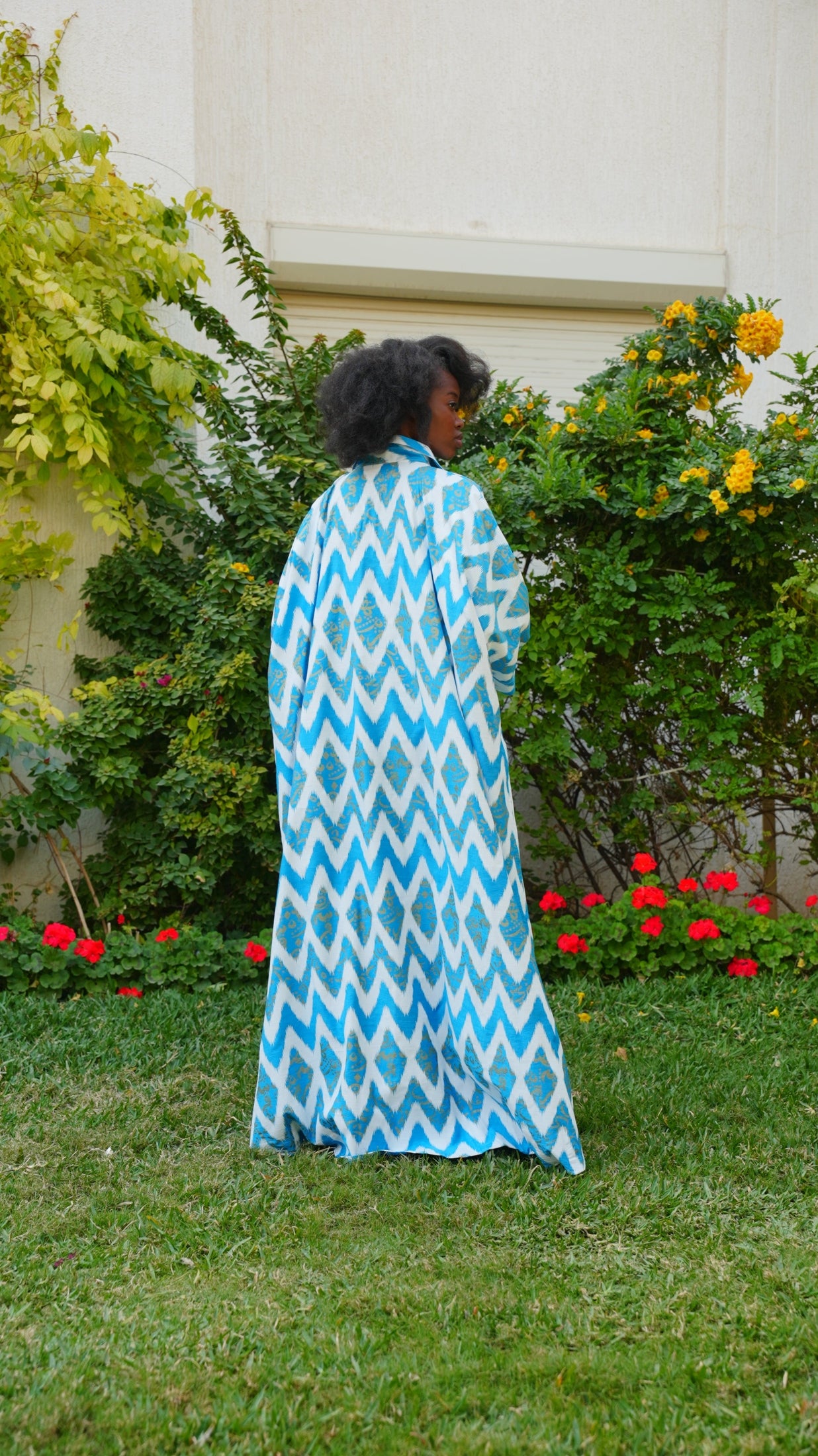 قفطان جميل وطويل بياقة قميص 57