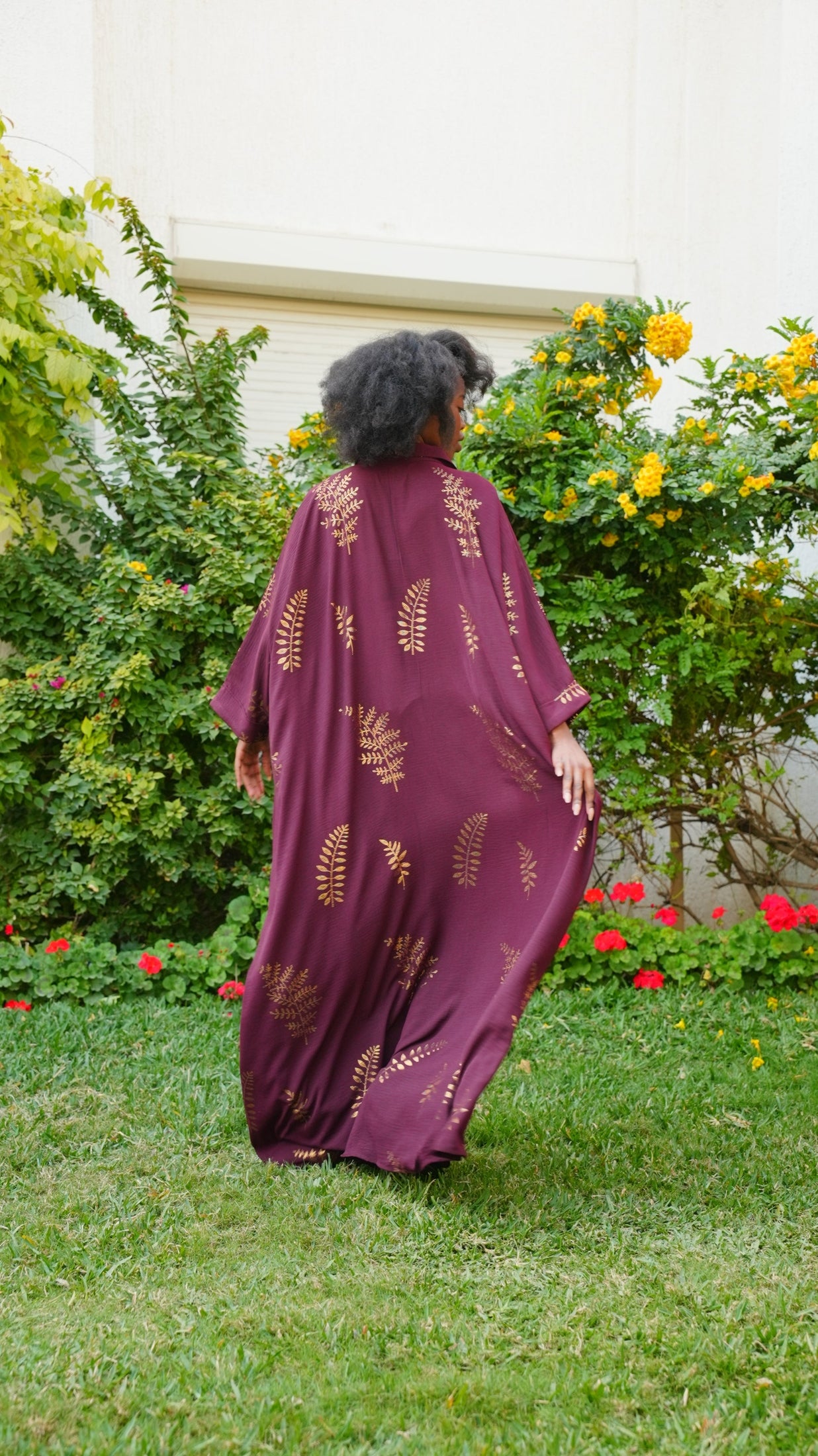 قفطان جميل وطويل بياقة قميص رقم 59