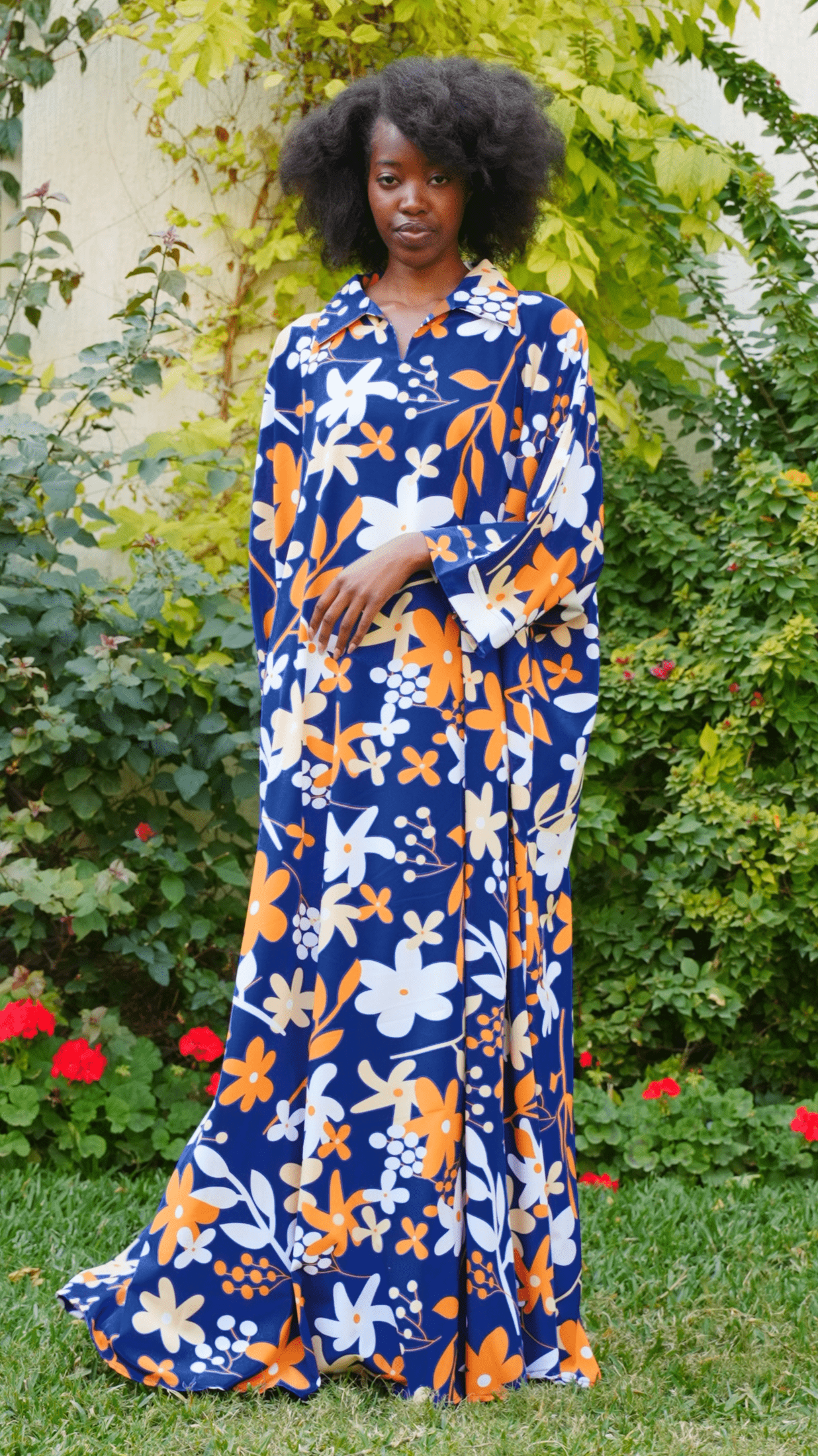 قفطان طويل وجميل بياقة قميص 63