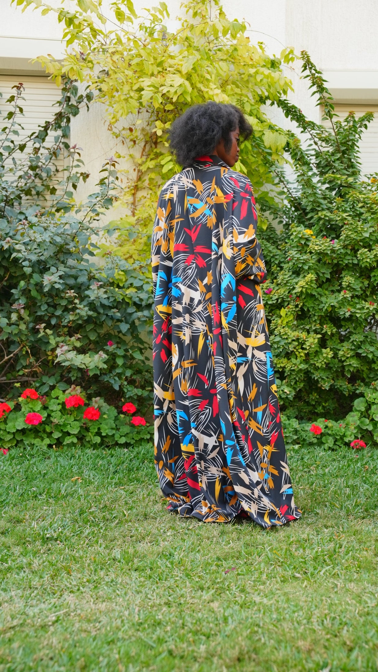 قفطان طويل وجميل بياقة قميص 65