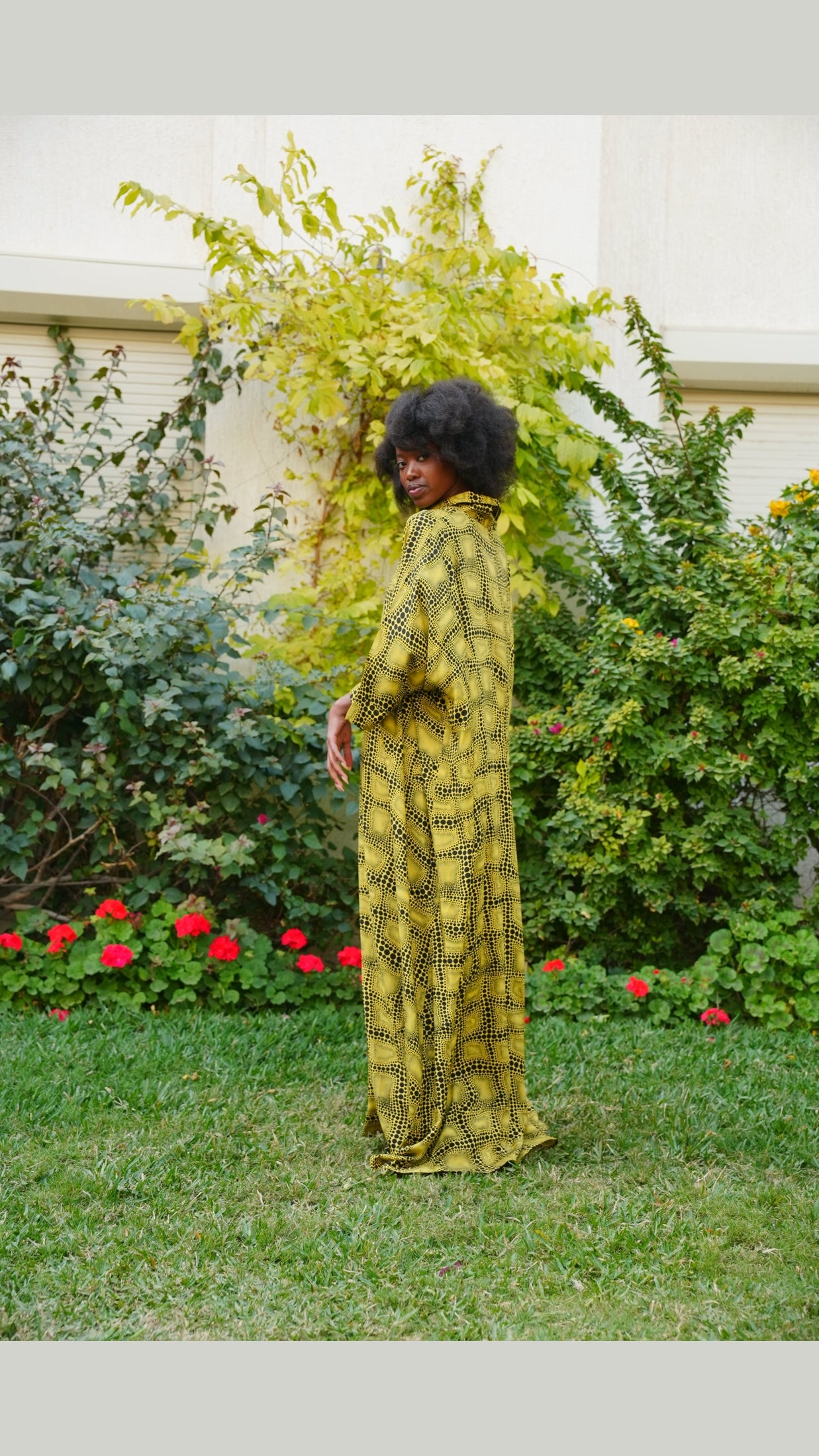 قفطان جميل وطويل بياقة قميص 77