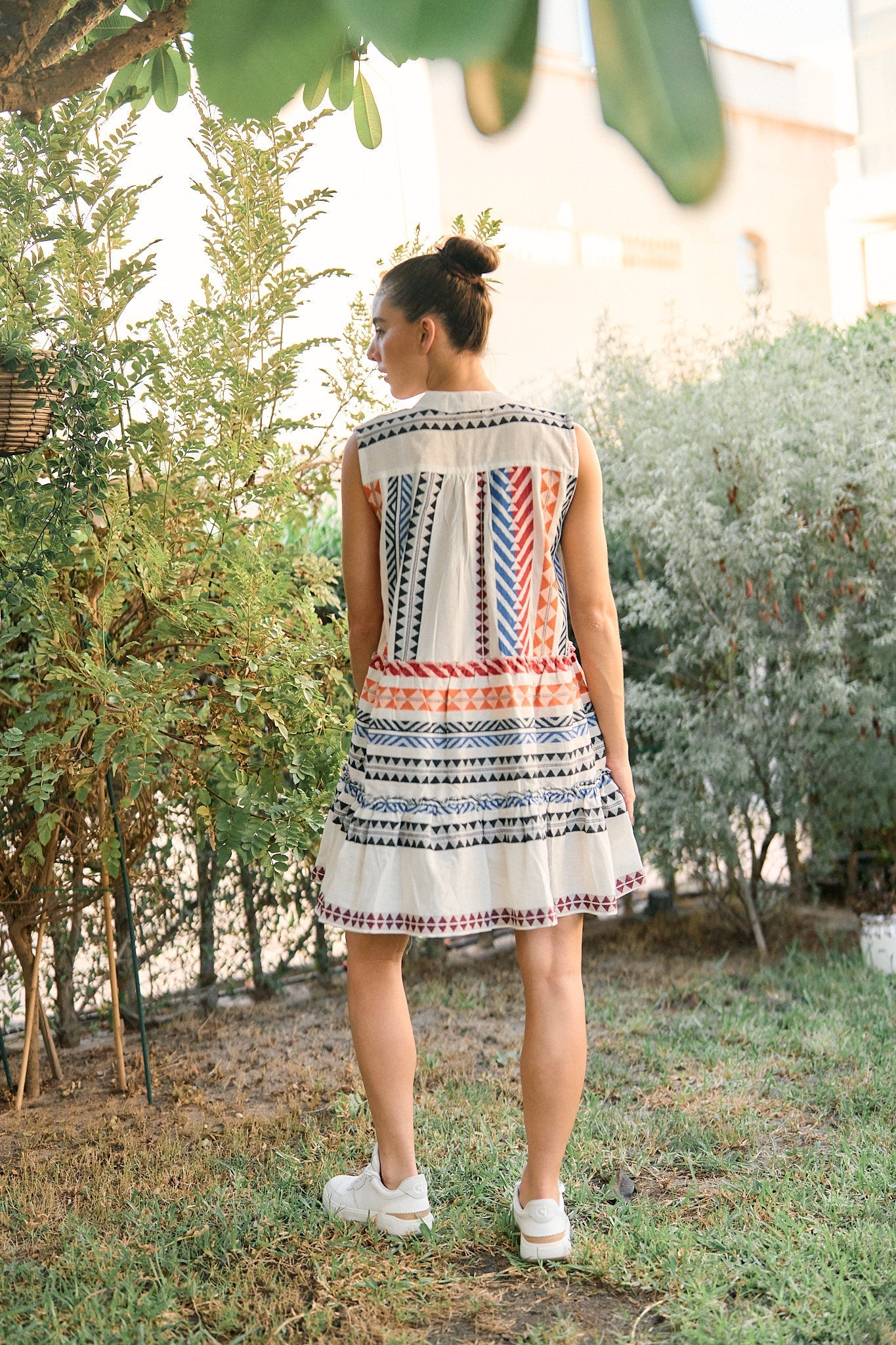 Mini Sleeveless multicolor summer dress