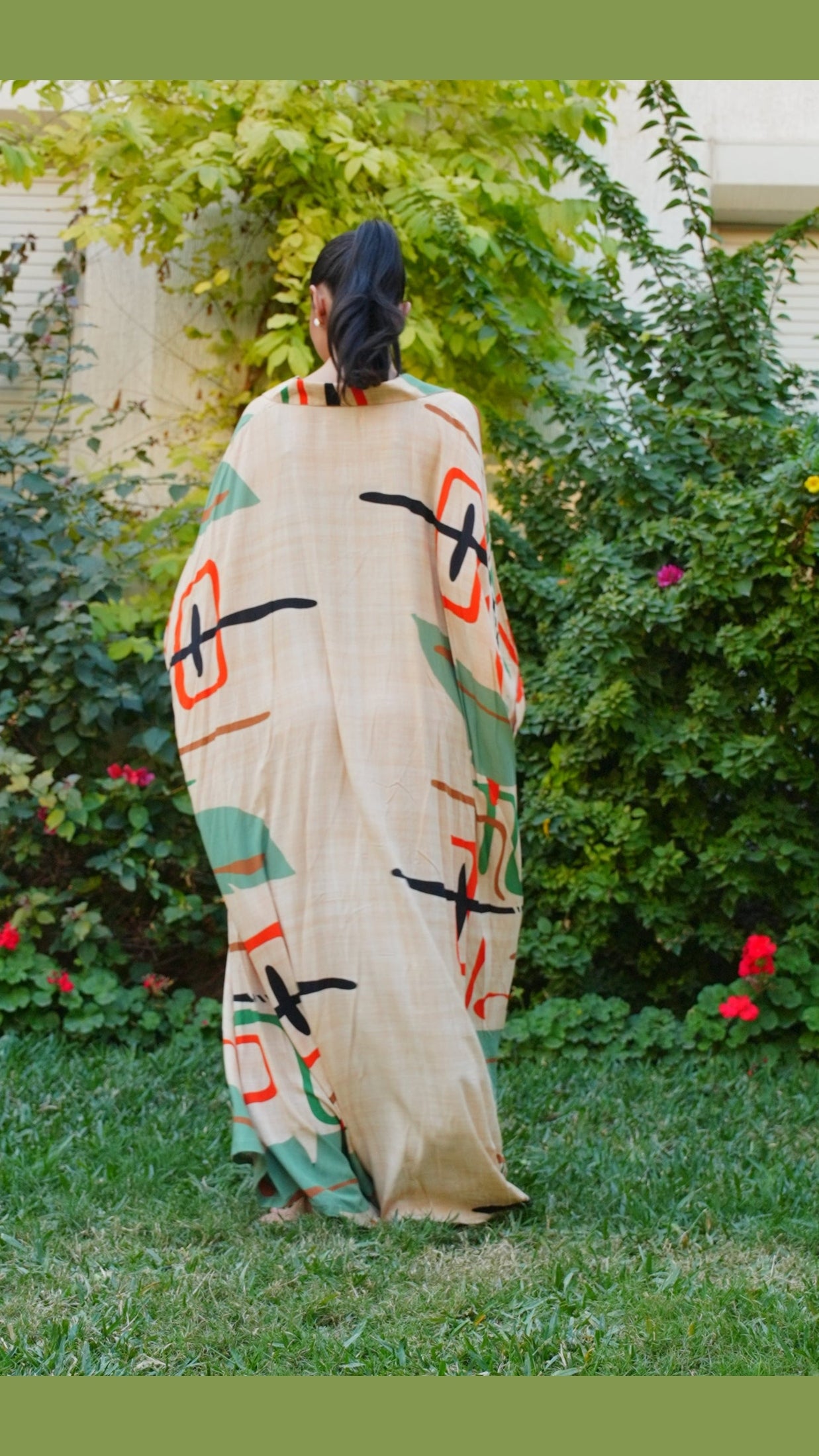 Beige & Colors Kaftan Chinese Collar