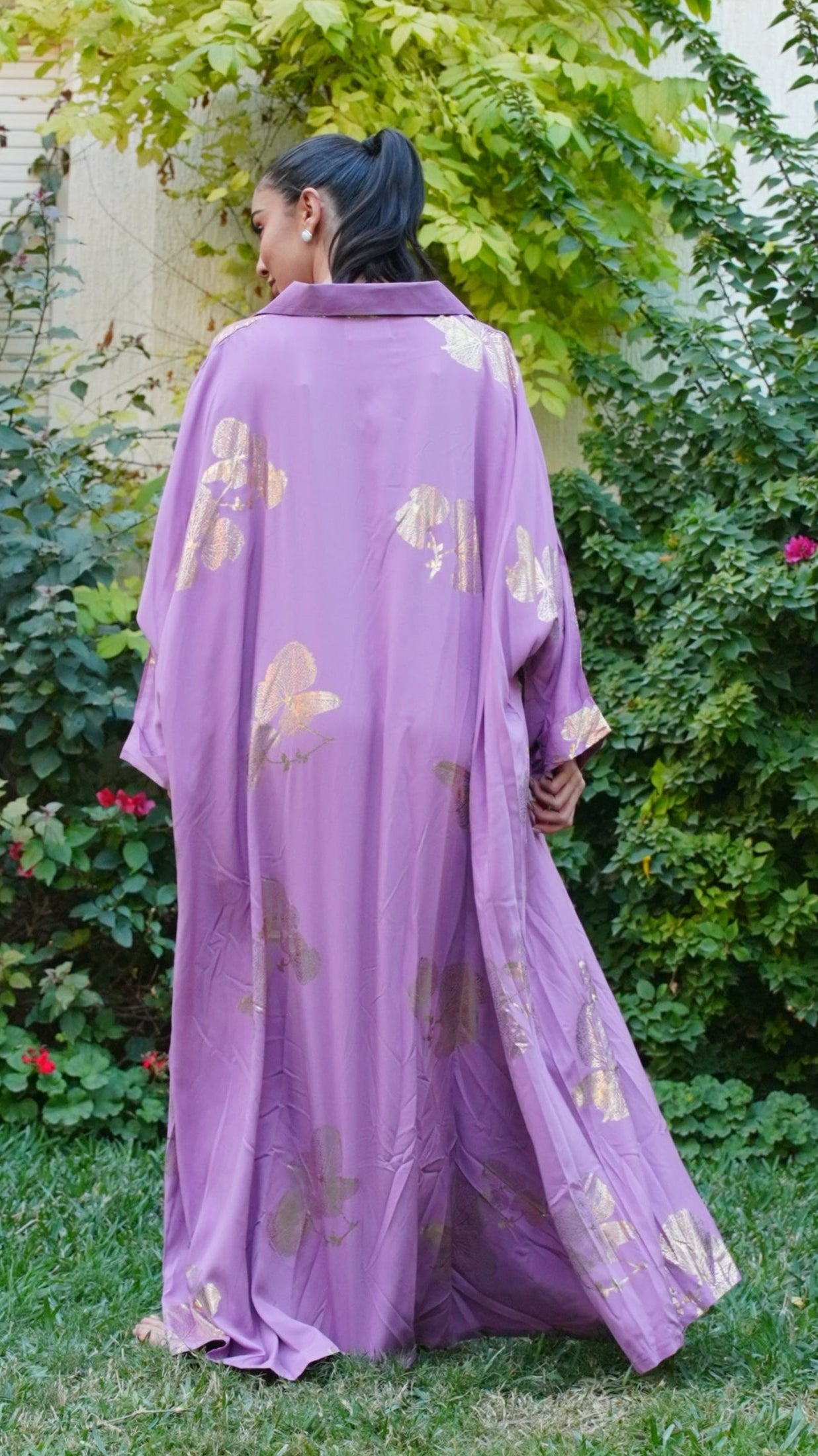 Light Purple with Gold Kaftan