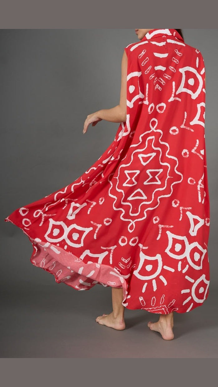 نسيج من الراحة: قفطان بلا أكمام