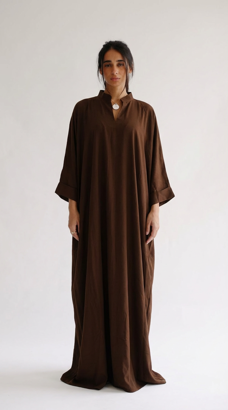 Brown Cotton Kaftan 105