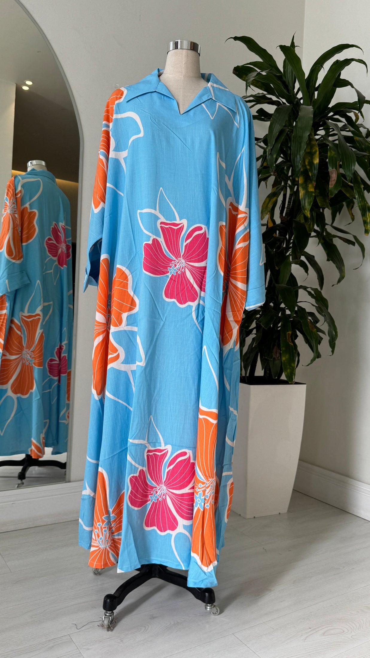 Shirt Collar Elegant Kaftan 218