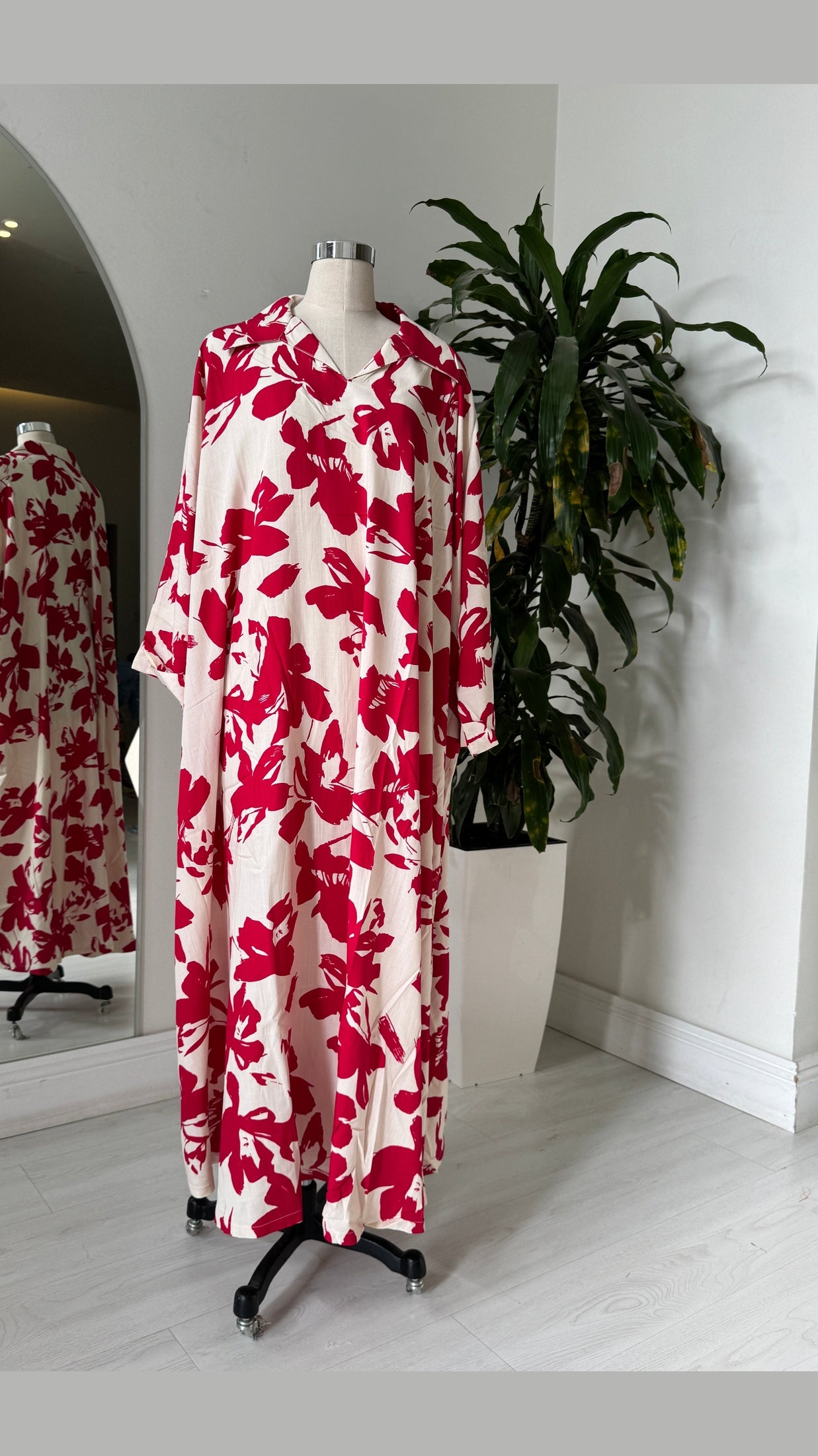 Shirt Collar Elegant Kaftan 211