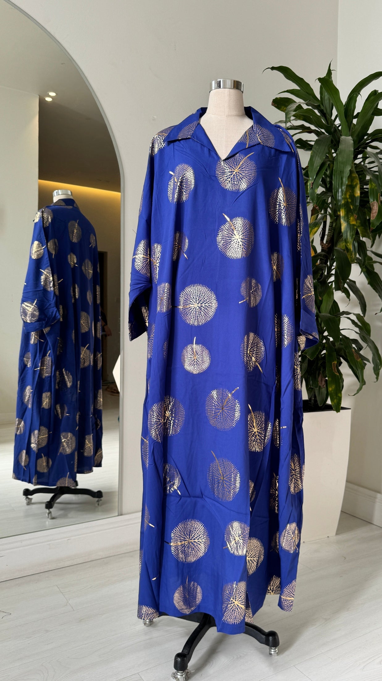 Shirt Collar Elegant Kaftan 209