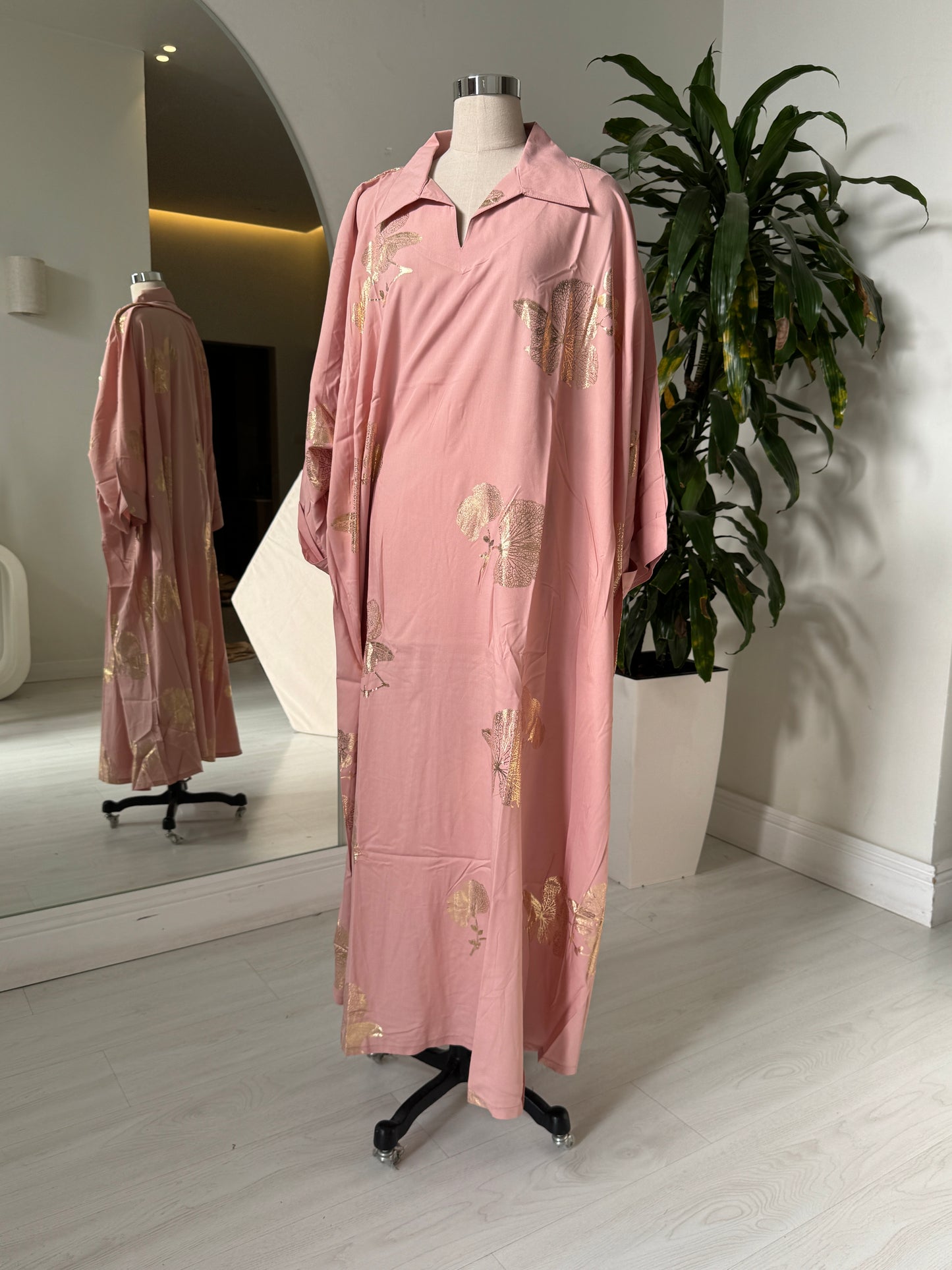 Shirt Collar Elegant Kaftan 241