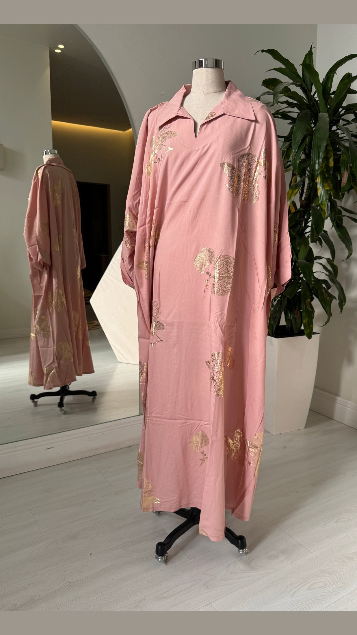 Shirt Collar Elegant Kaftan 241