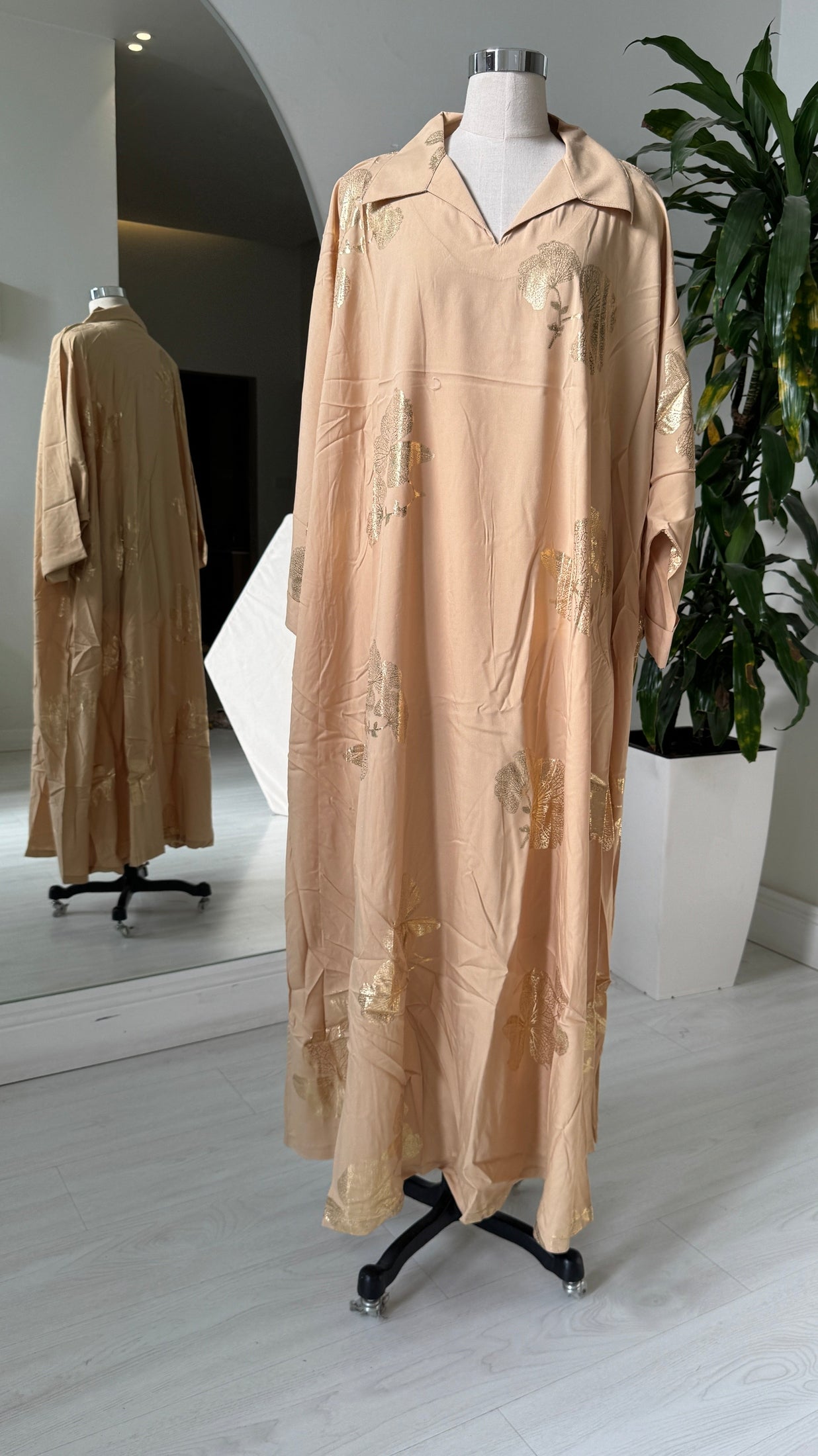 Shirt Collar Elegant Kaftan 240