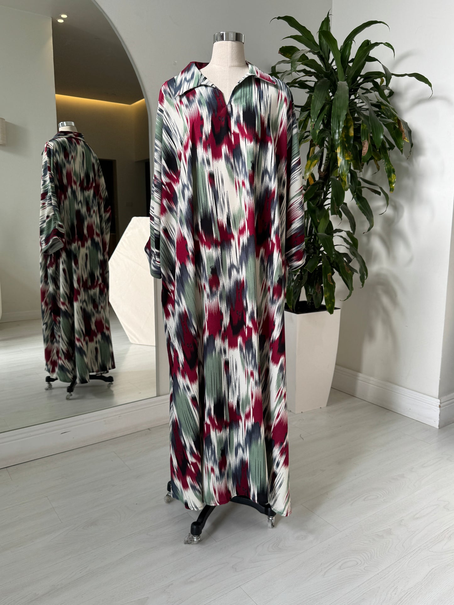 Shirt Collar Elegant Kaftan 234