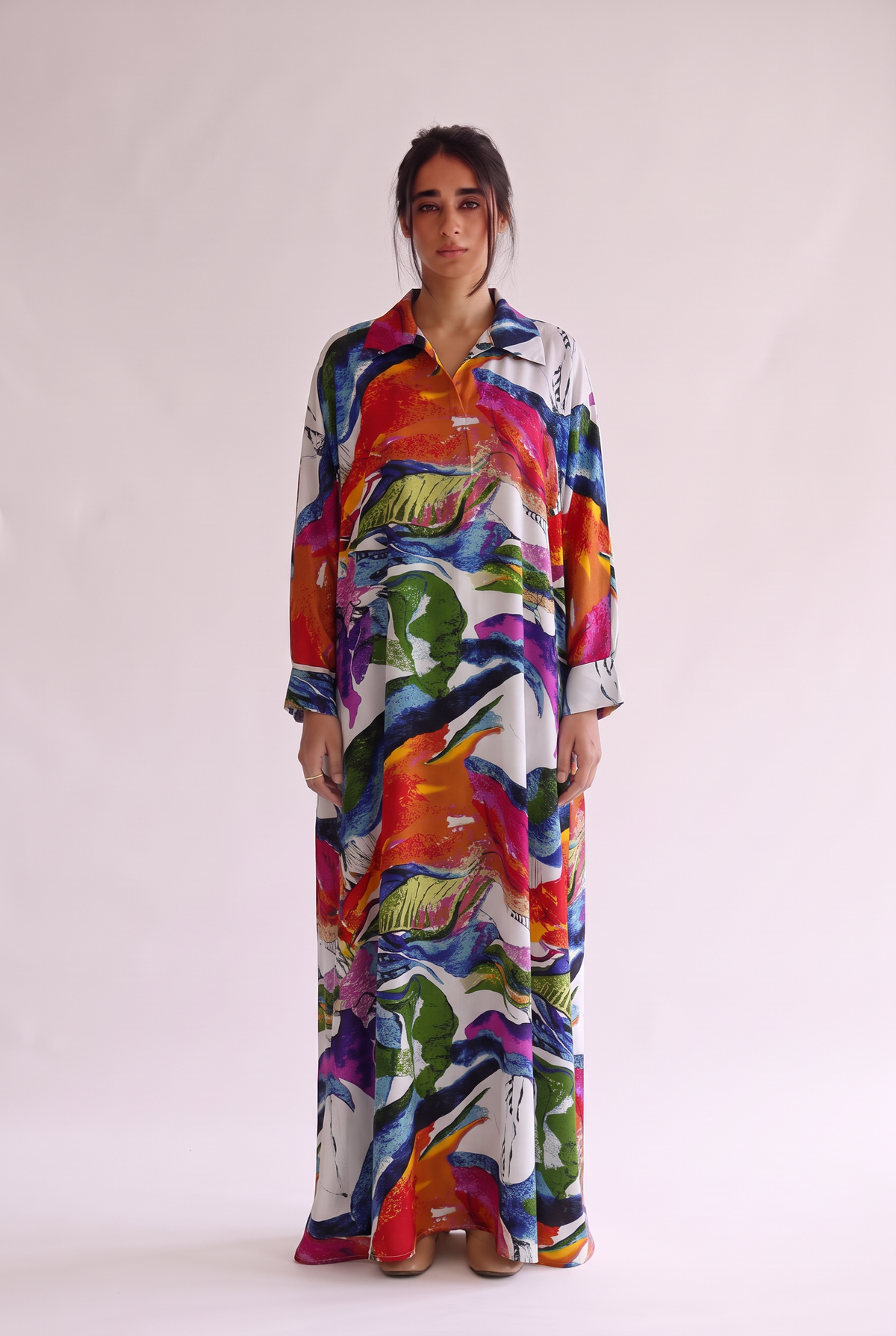 Shirt Collar Beautiful & Tall Kaftan 317