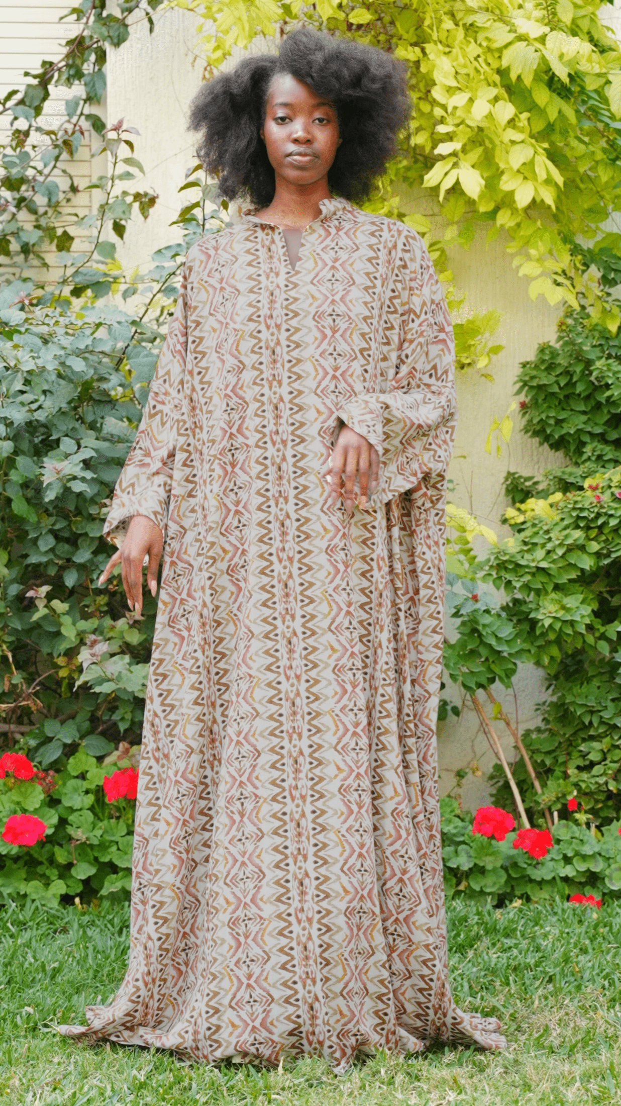 Chinese Collar Beautiful & Tall Kaftan 69 Dark