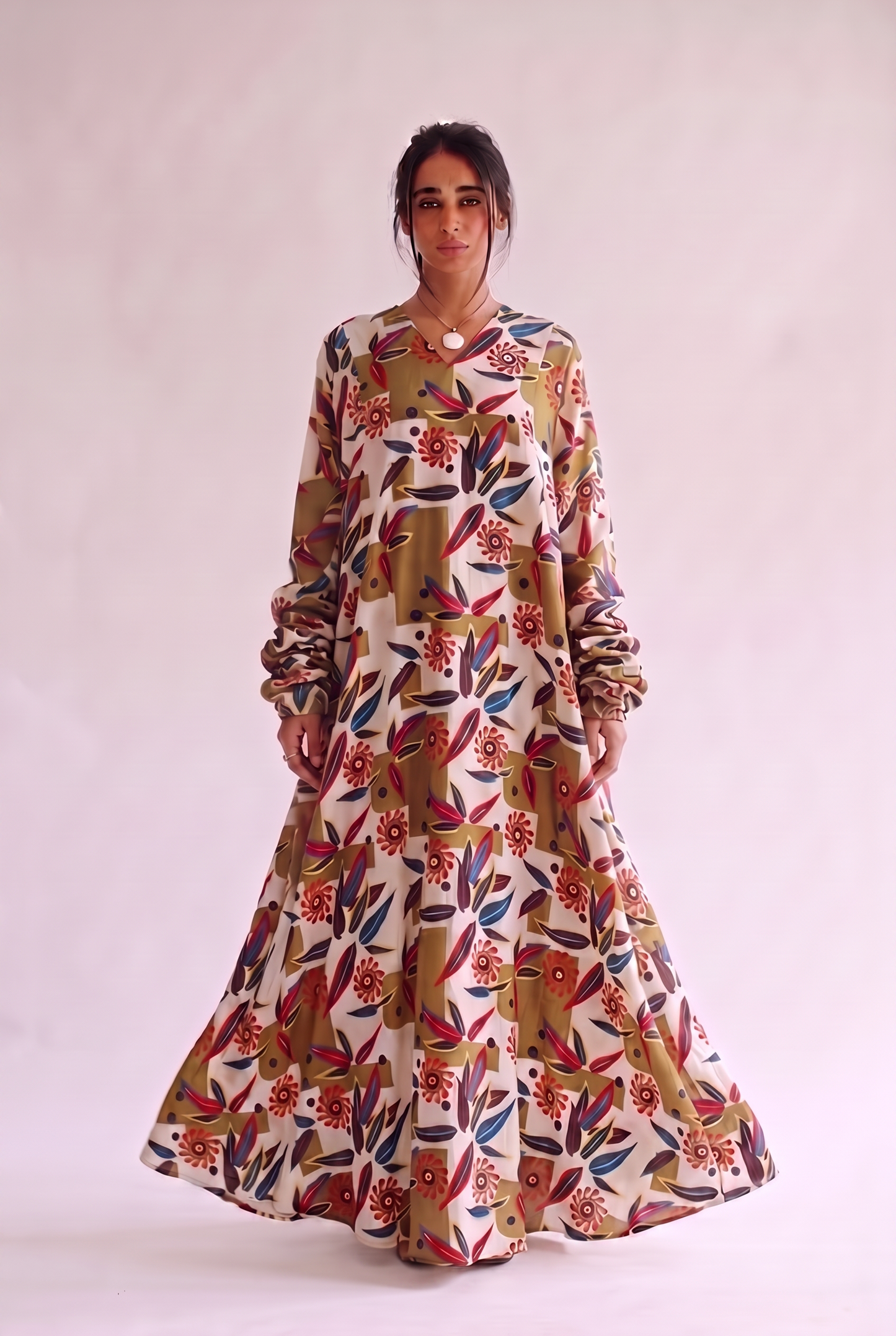Flow A-Line cotton kaftan 9
