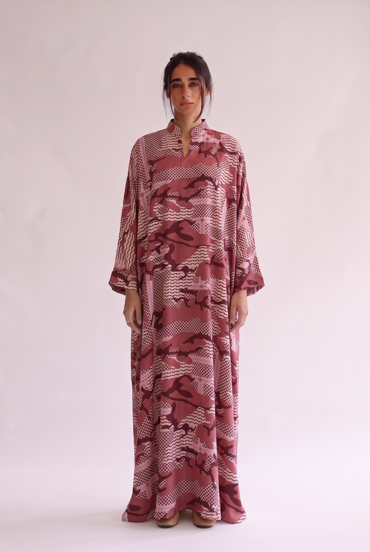 Chinese Shirt Collar Beautiful & Tall Kaftan 311