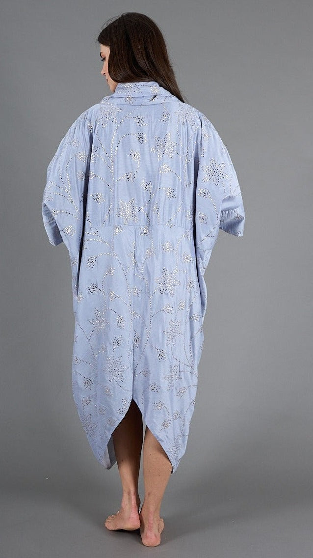 Light Blue Jumpsuit Kaftan, lined