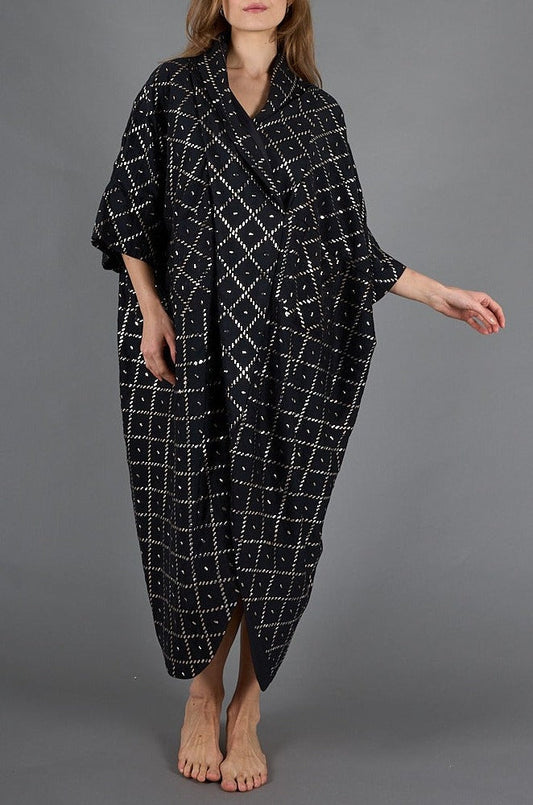 Jumpsuit black kaftan, lined