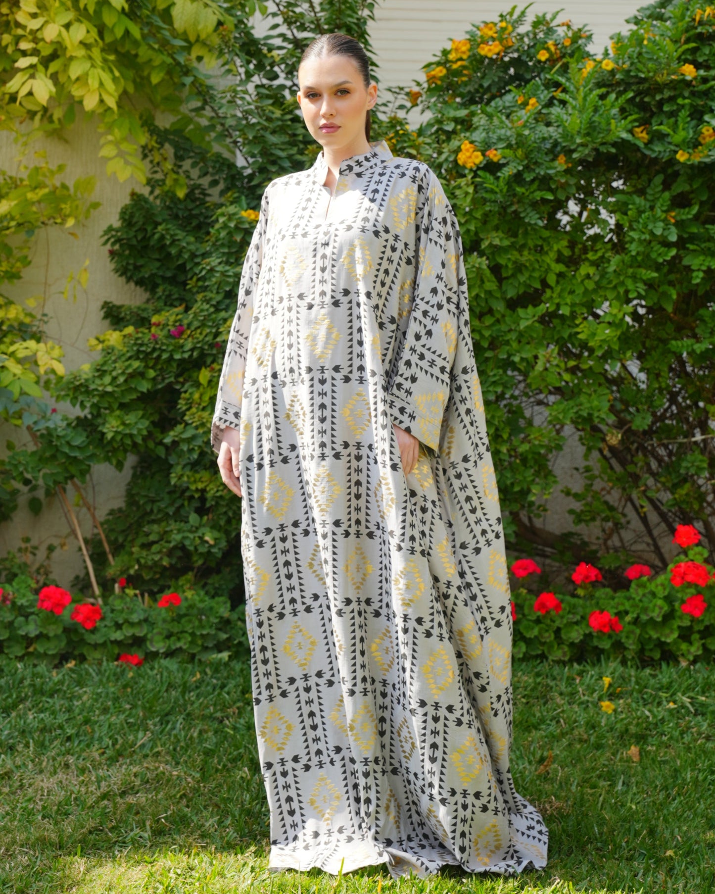Grey Beautiful & Tall Kaftan 10