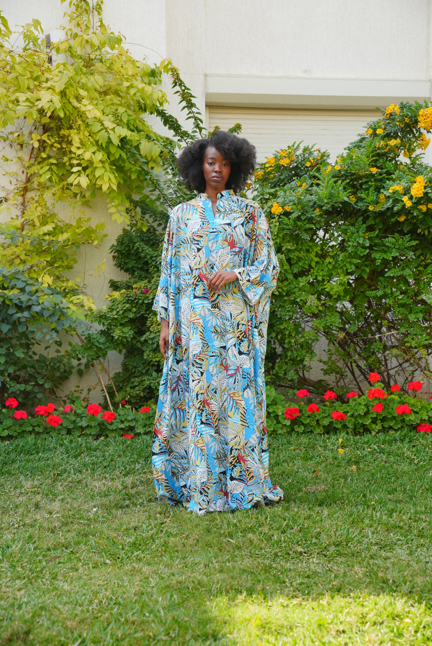 Beautiful & Tall Chinese Collar Kaftan 41