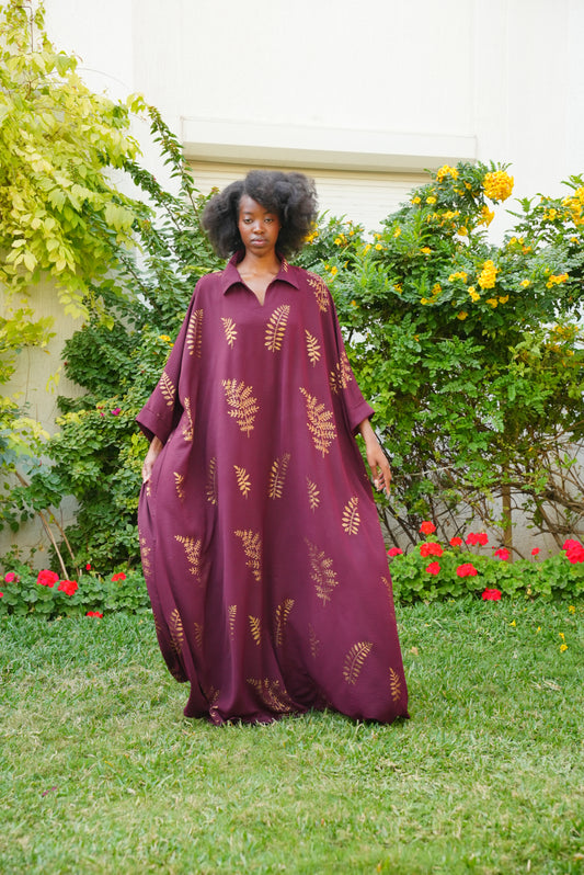 Maroon Beautiful & Tall Kaftan 51