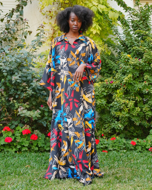 Shirt Collar Beautiful & Tall Kaftan 65