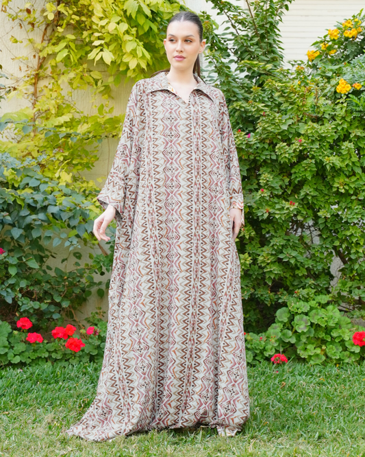 Shirt Collar Beautiful & Tall Kaftan 72 Dark