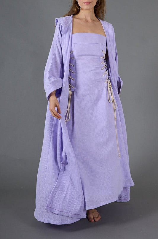 Plain Purple Kaftan