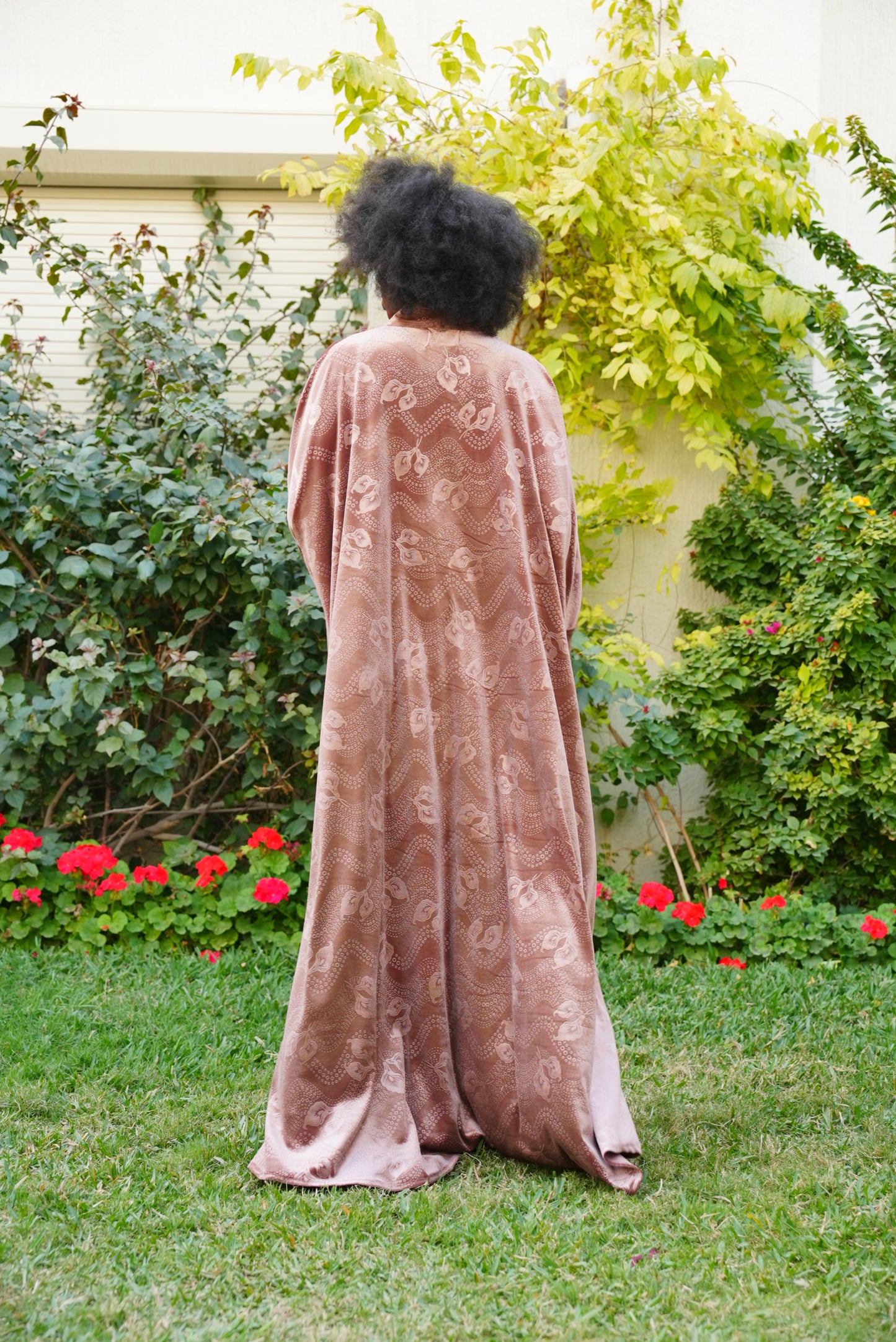 Mandarin Collar Velvet Beautiful & Tall Kaftan 88