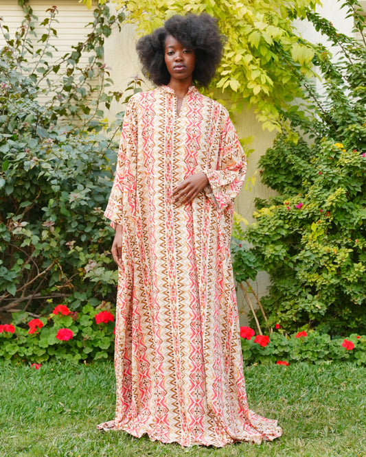 Mandarin Collar Beautiful & Tall Kaftan 91