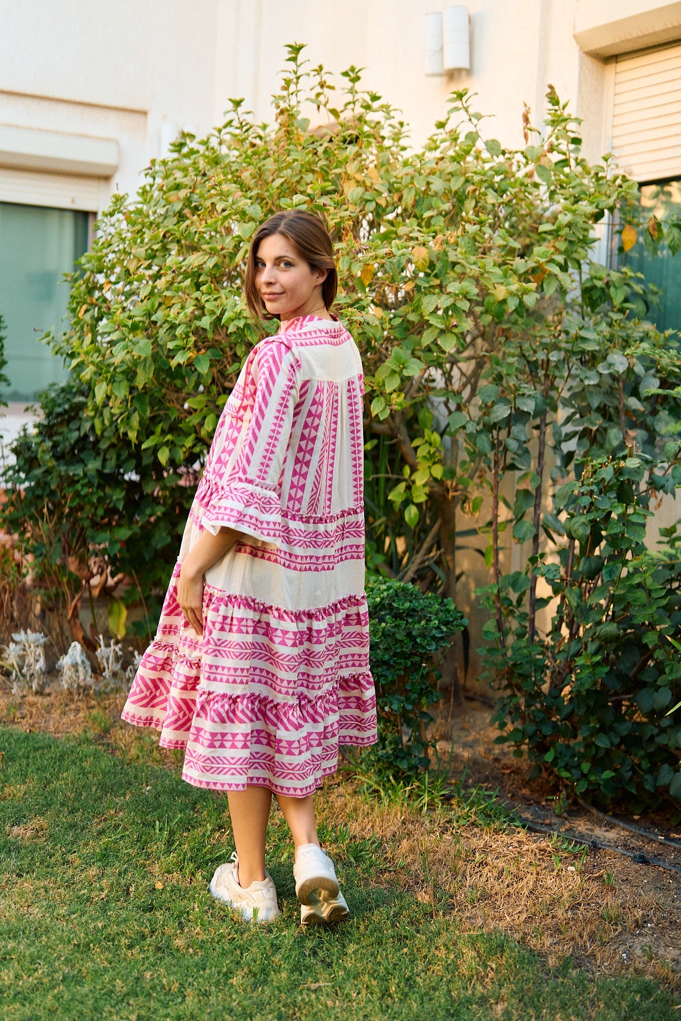Pink Midi Summer Dress