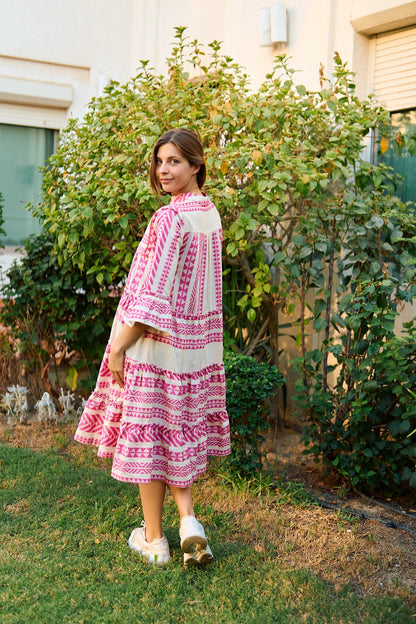 Pink Midi Summer Dress