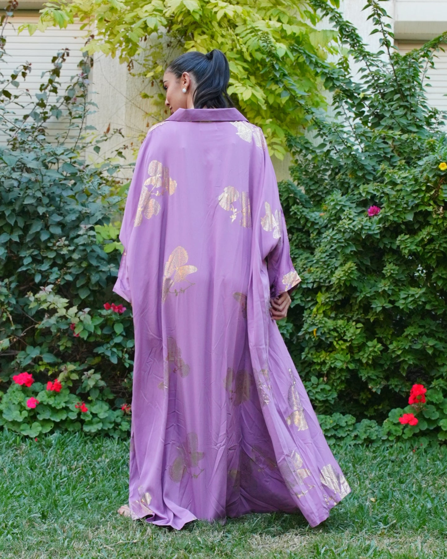 Light Purple with Gold Kaftan