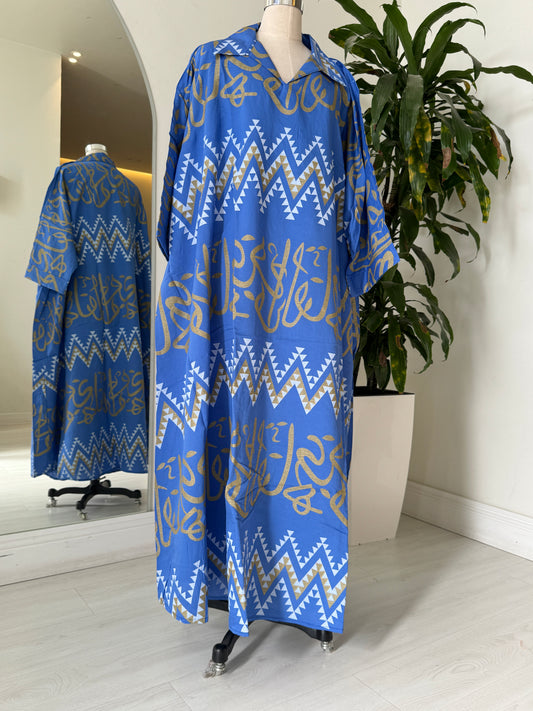 Shirt Collar Elegant Kaftan 221