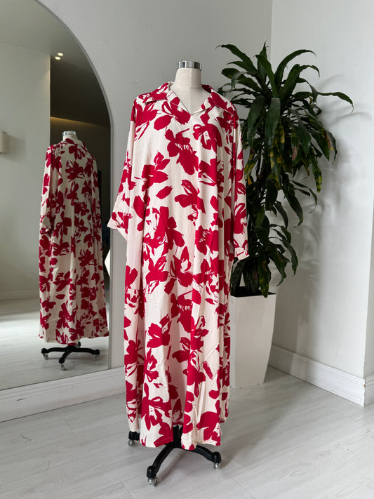 Shirt Collar Elegant Kaftan 211