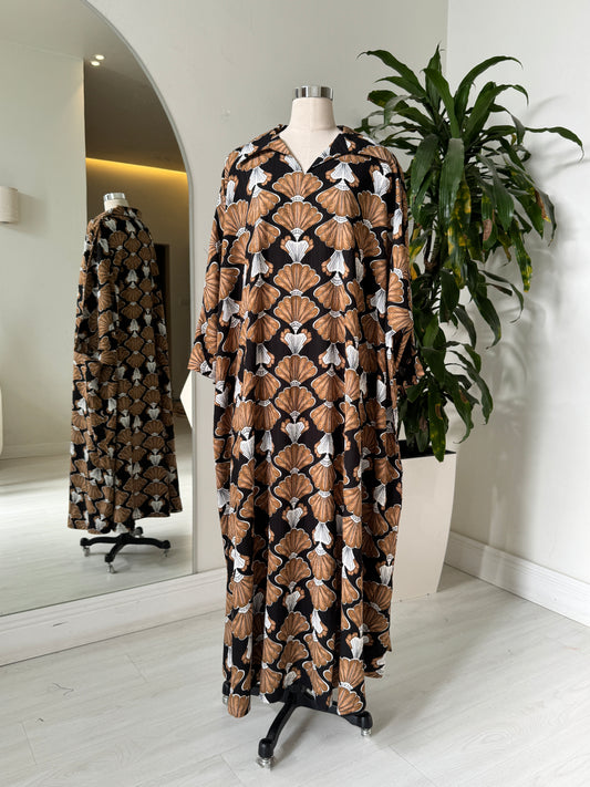 Shirt Collar Elegant Kaftan 207