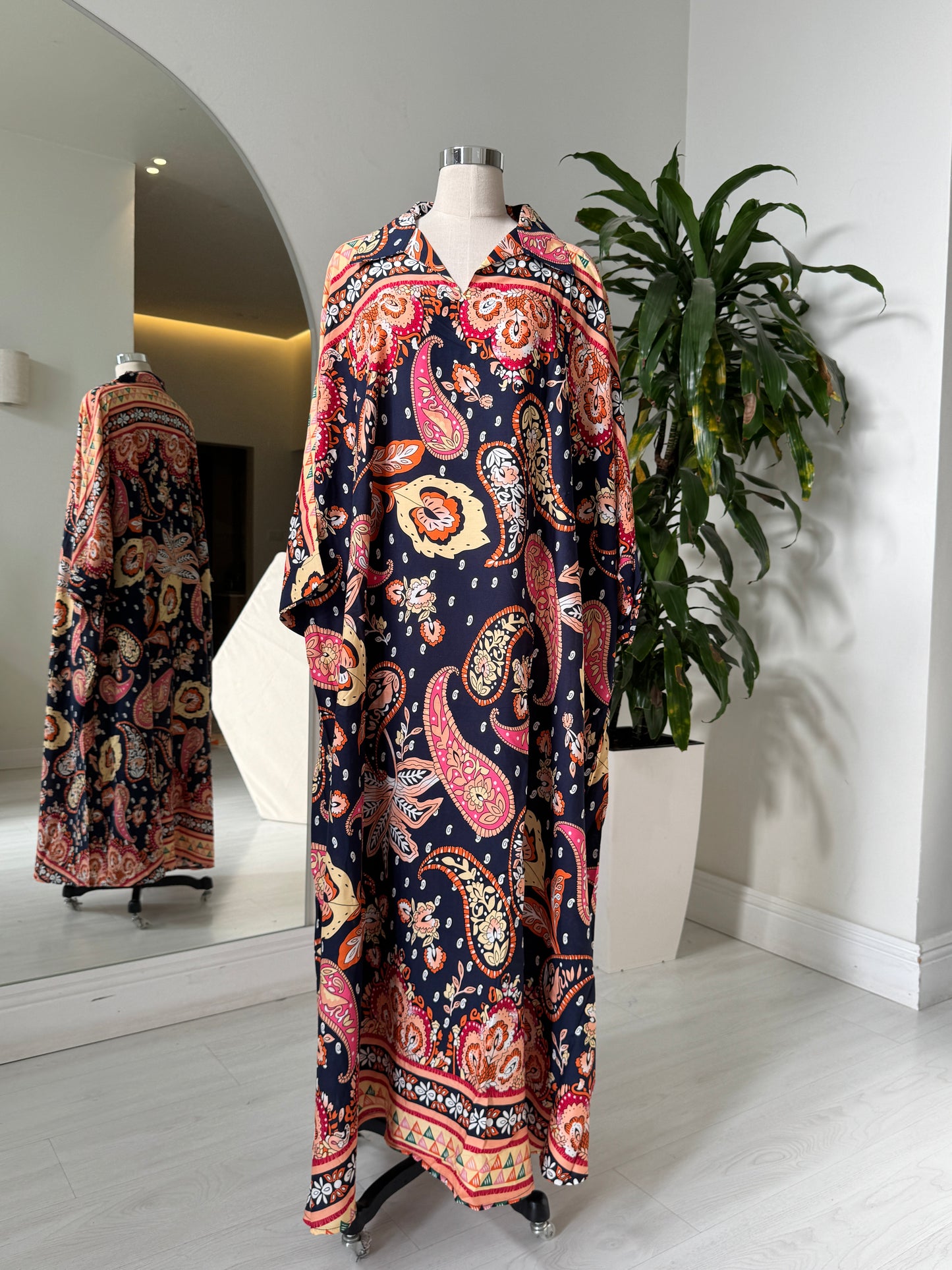 Shirt Collar Elegant Kaftan 200