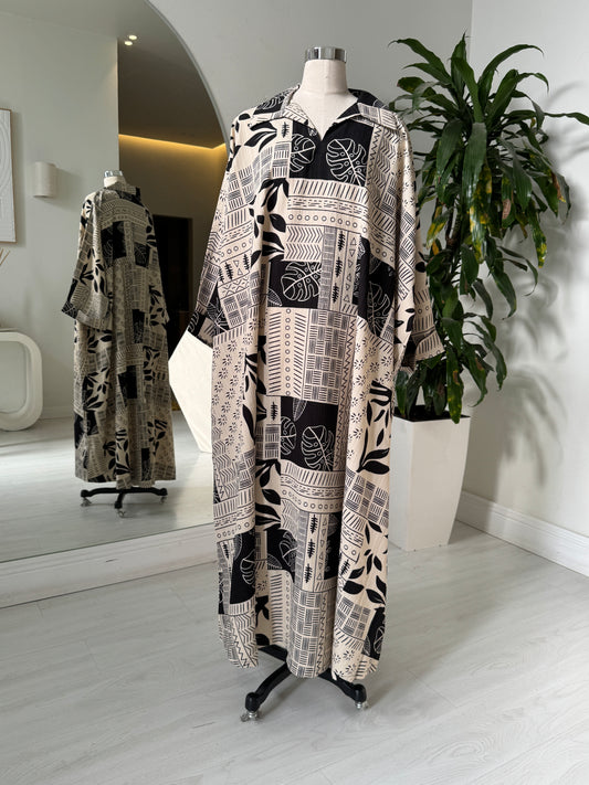 Shirt Collar Elegant Kaftan 239
