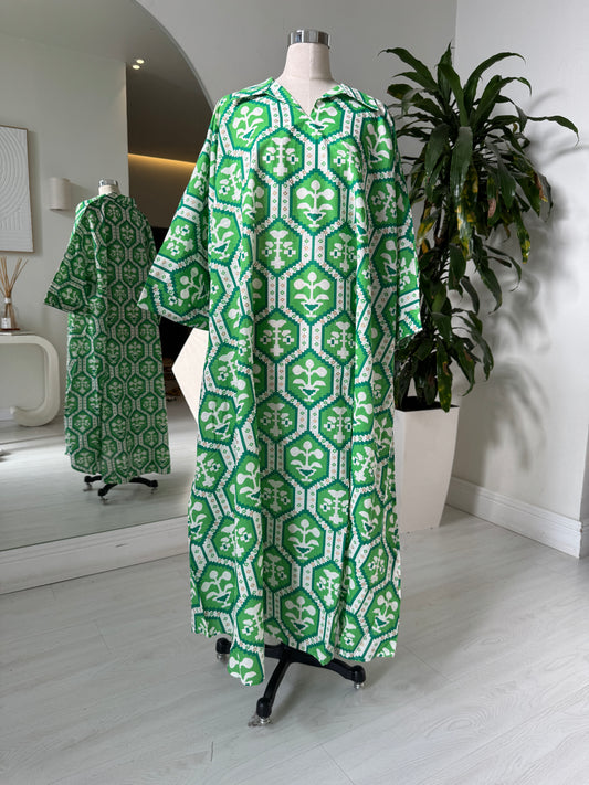 Shirt Collar Elegant Kaftan 236