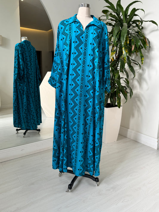Shirt Collar Elegant Kaftan 231