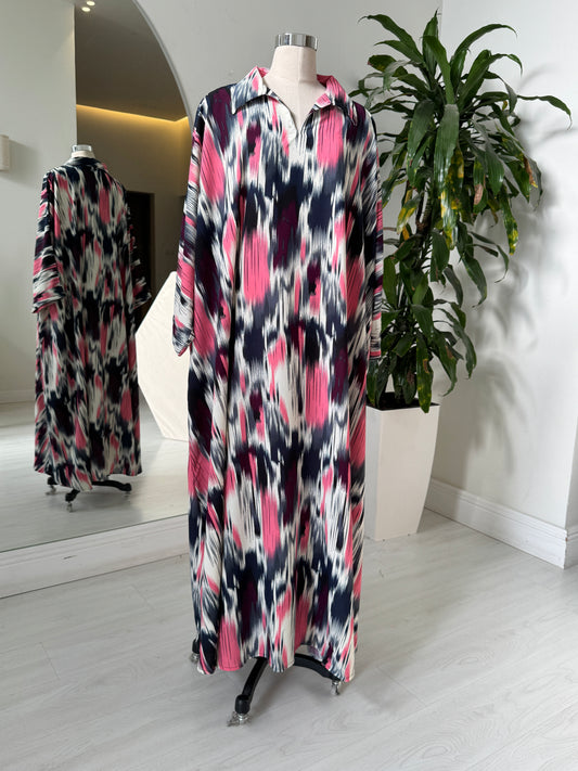 Shirt Collar Elegant Kaftan 230