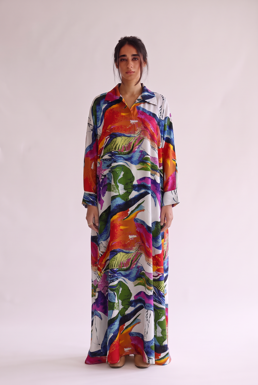 Shirt Collar Beautiful & Tall Kaftan 317