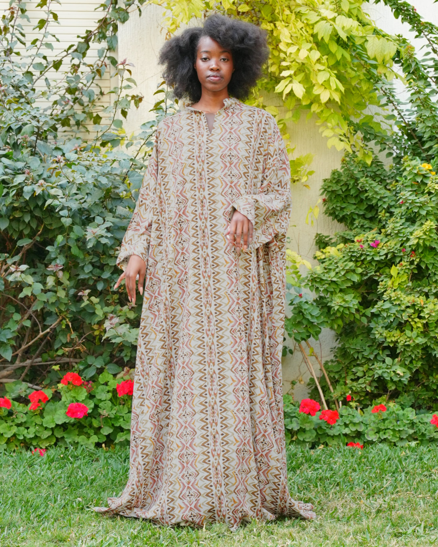 Chinese Collar Beautiful & Tall Kaftan 69 Dark