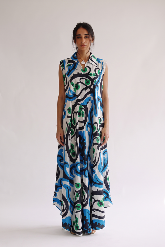 Cotton Sleeveless Kaftan 305