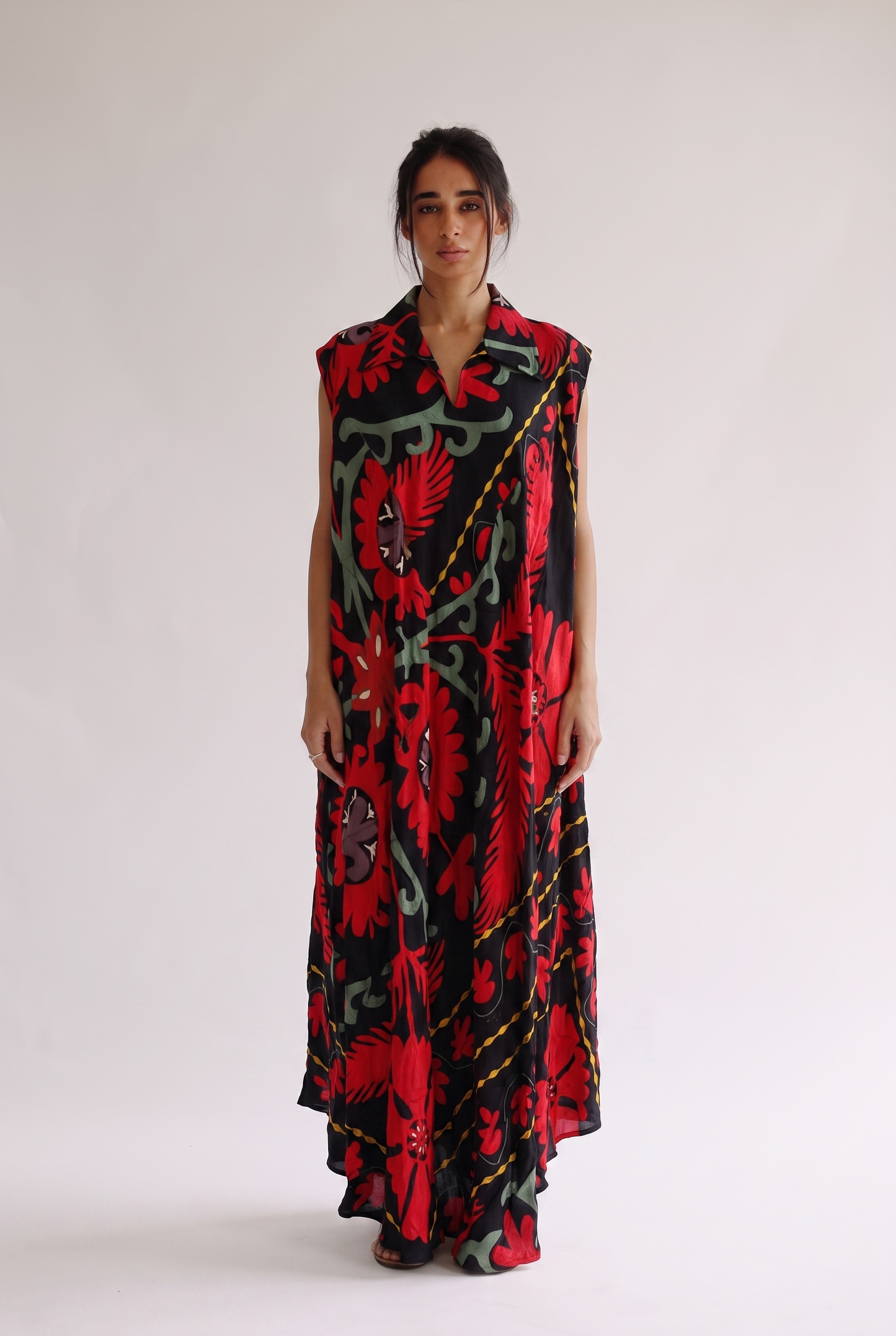 Cotton Sleeveless Kaftan 307